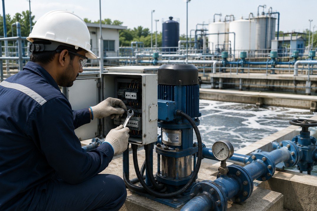 Water and wastewater treatment plant AMC service for reliable maintenance, smooth operation, and long-term performance.